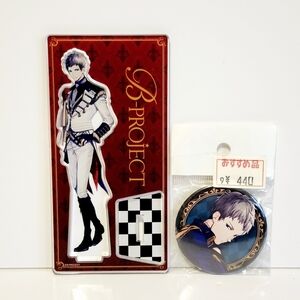 B-Project - Killer King - Shingari Miroku Acrylic Stand & Can Badge Pin - Otome